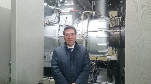 都立舎人公園に建設中の緊急時発電施設の視察
