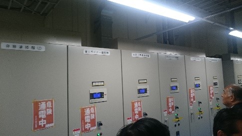 都立舎人公園に建設中の緊急時発電施設の視察