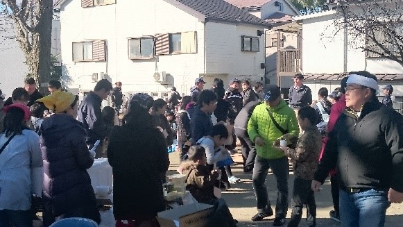 押部親子もちつき大会・東京土建皿沼分会もちつき大会