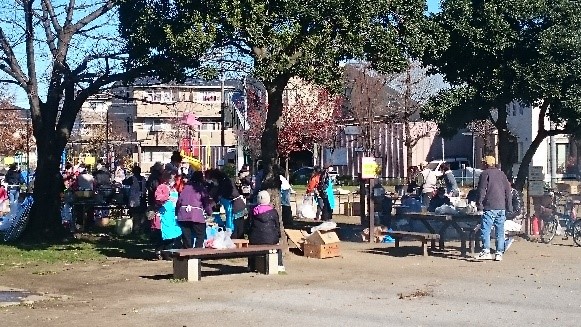 押部親子もちつき大会・東京土建皿沼分会もちつき大会
