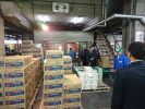 北足立市場あいさつ廻り