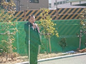交通安全標語看板除幕式