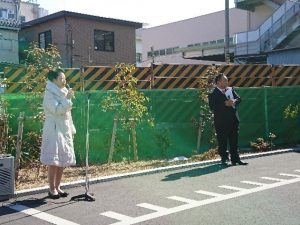 交通安全標語看板除幕式
