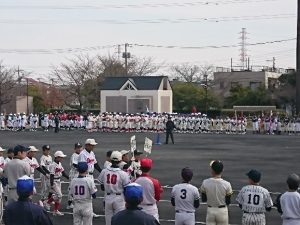 足立区軟式野球大会開会式