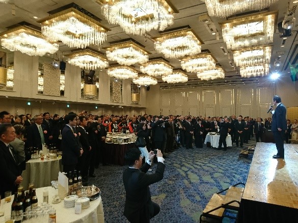 鴨下一郎代議士　新春賀詞交歓会