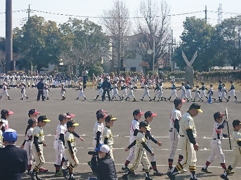 足立区少年野球連盟総合開会式